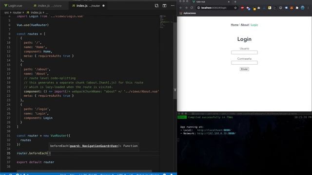 Tutorial de Vue.js En Español #11 - Vue Router (Navigation Guards) смотреть онлайн