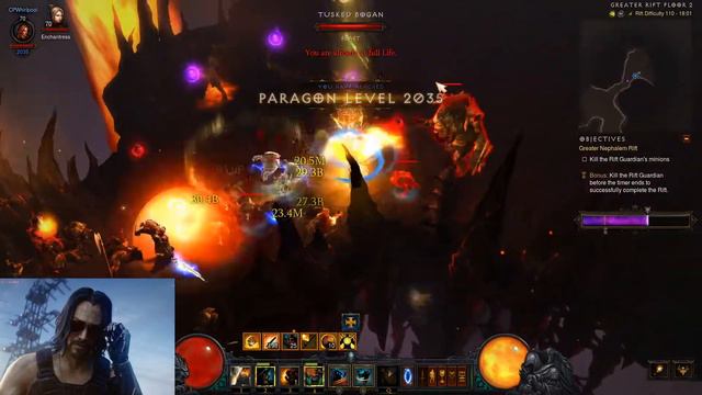 GR [110] Crimson's Set Build / Whirlwind Barbarian / Solo Speed Farming / DIABLO 3 S19 / смотреть онлайн