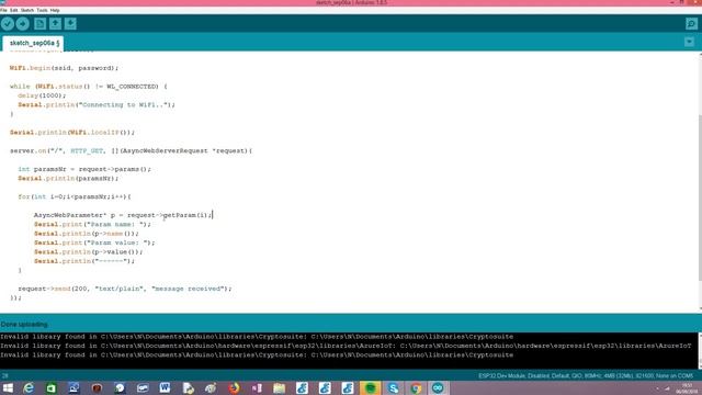 ESP32 Arduino HTTP Web server: query parameters смотреть онлайн
