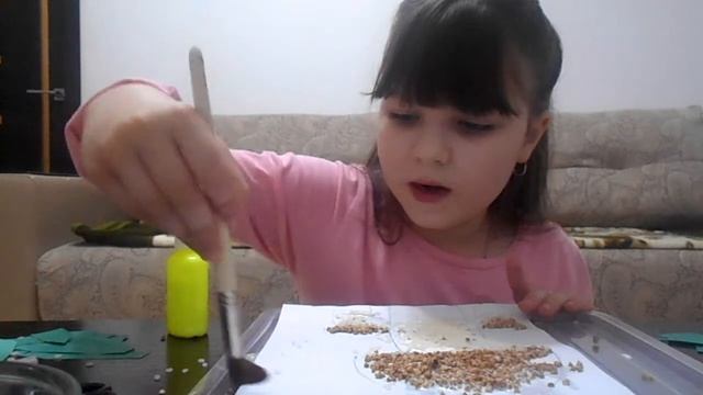 Аппликация из крупы смотреть онлайн