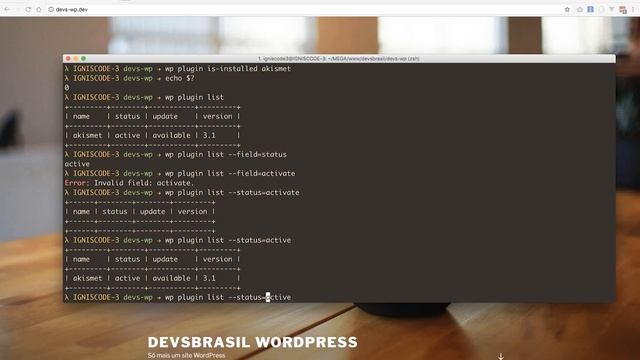 WP-CLI - Comando Plugin | Command line interface for WordPress смотреть онлайн