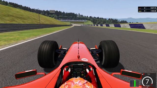 Assetto Corsa - F2004 - Red Bull Ring Hotlap - 1:04:082 смотреть онлайн