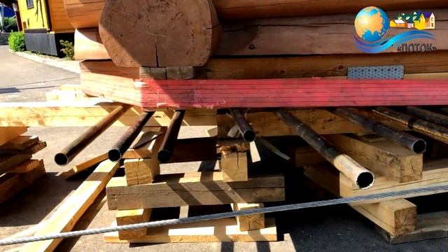 Передвижение сруба с разворотом но 90 градусов смотреть онлайн