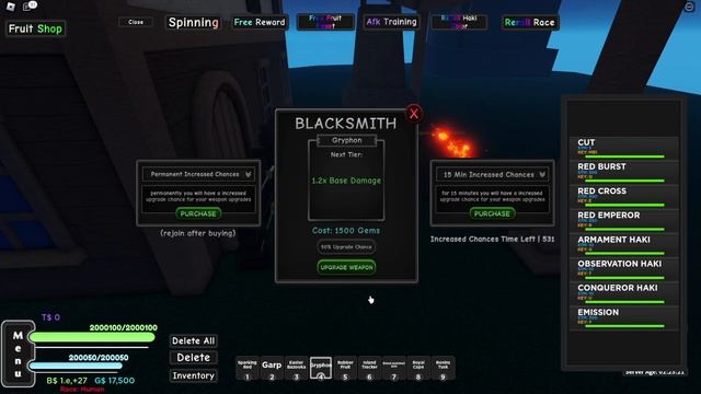 [AOPG] How To Upgrade Weapons Through New Blacksmith Full Guide! A One Piece Game смотреть онлайн