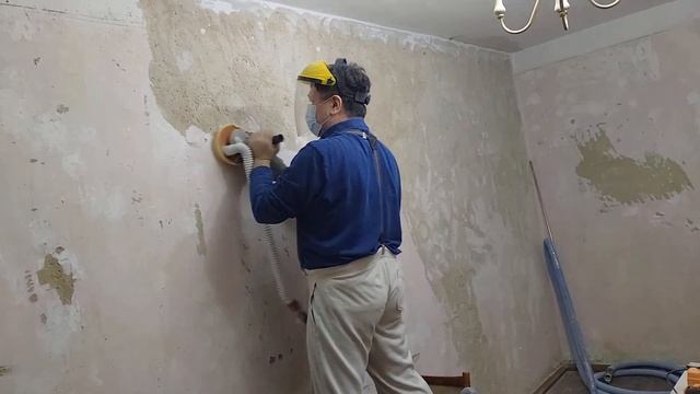 Демонтаж стен хрущевки -песок-глина известь (хрень...) при помощи диска на болгарке. смотреть онлайн
