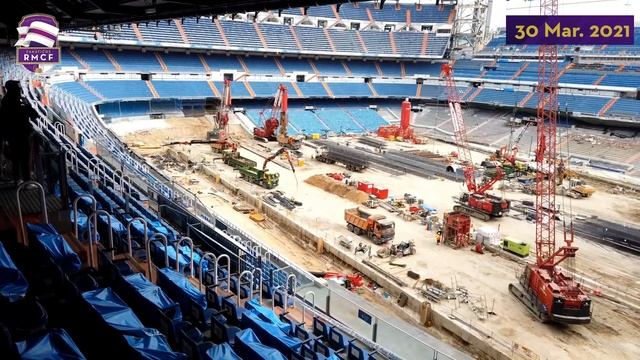 ⏰TIMELAPSE ? Obras del Santiago Bernabéu - NUEVO Estadio del Real Madrid смотреть онлайн