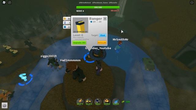 Роблокс Tower Defense Simulator Хеллоуинский ивент с акселератором смотреть онлайн
