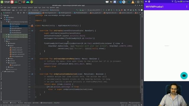 Jueves de Android: MVVM - ViewModels compartidos y Fragments смотреть онлайн