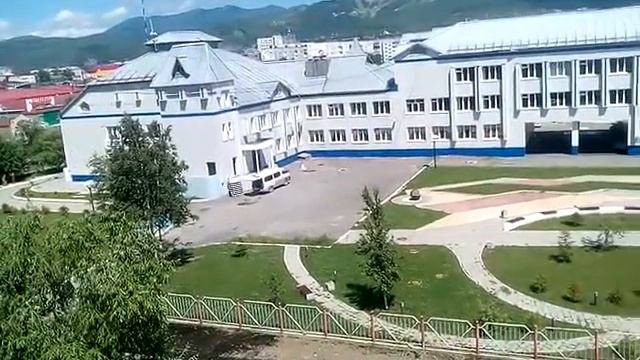 Вид с5 этажа на гимназию им.Пушкина. смотреть онлайн