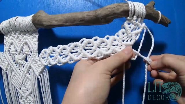 TIME LAPSE ?♀️ANGEL - DIY Macrame Wall Hanging | How to Macrame Tutorial by LIT DECOR смотреть онлайн