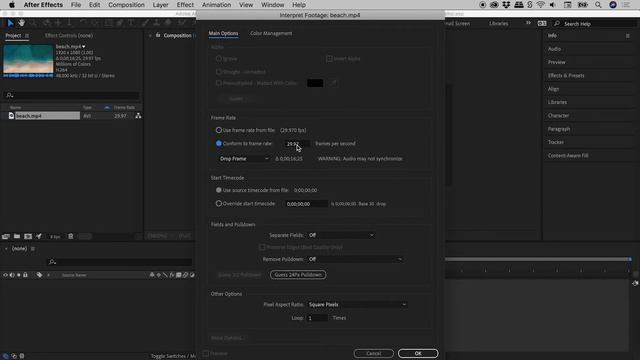 How to Change Video Frame Rate in After Effects смотреть онлайн