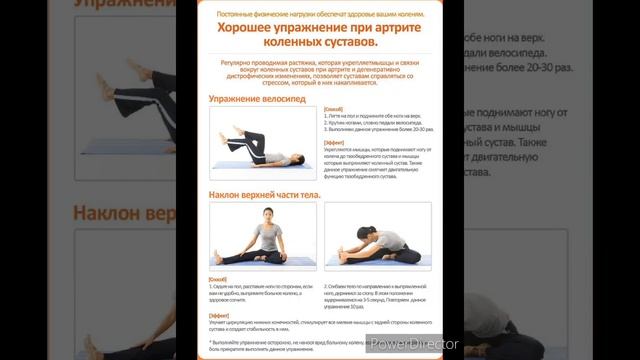 Упражнения при артрите коленных суставов