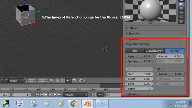 Create Glass Effect to Object at Blender Render Engine in Blender смотреть онлайн