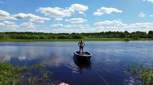 Лодка ПНД swimmer 370 утонет или нет? издеваемся над мотором, покатушки на ватрушке!