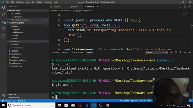 Andela DevC 06 and 07 Push to Github after setting Develop as Default Branch смотреть онлайн