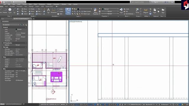 Drawing a Modern House Using Autodesk Autocad смотреть онлайн