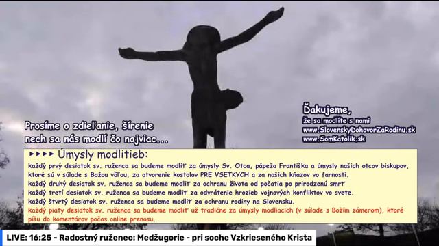 Radostný ruženec: Medžugorie - pri soche Vzkrieseného Krista смотреть онлайн