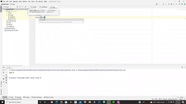 Learn Python for non-programmers - Variables INT and FLOATS смотреть онлайн