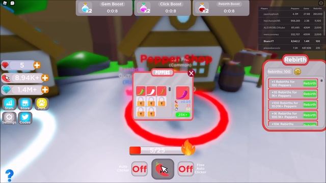ALL CODES IN PEPPER CLICKER 2020! смотреть онлайн