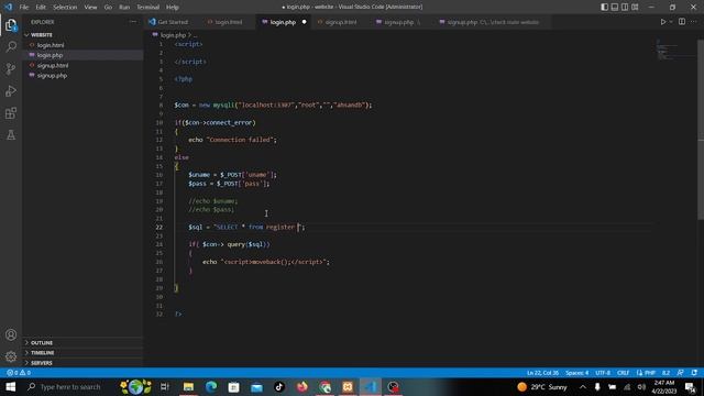 backend for login using PHP and MYSQL part 3 video (simple PHP code explained in Hindi / Urdu) смотреть онлайн