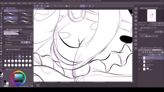 Ellumacent Art Drawing Sketch Water Mage Performer Erica Timelapse #34 смотреть онлайн