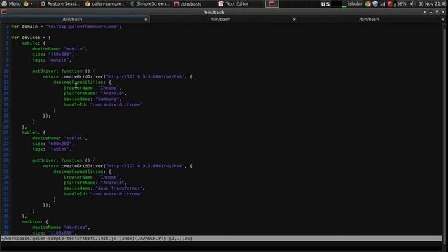 Galen Framework tests on real mobile devices with Appium смотреть онлайн