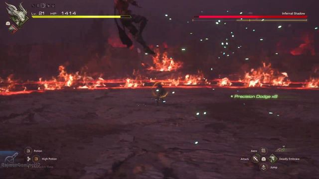 Final Fantasy 16 - Infernal Eikon/Shadow Boss Fight @ 4K 60ᶠᵖˢ ✔