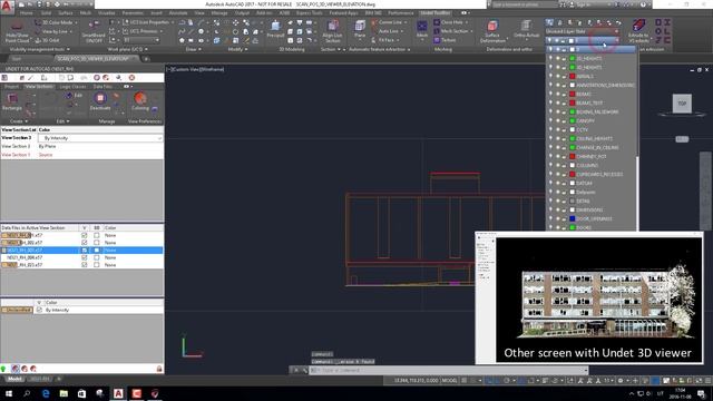 Undet for AutoCAD with Undet 3D viewer Point Cloud to Elevation Workflow смотреть онлайн
