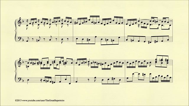Bach, Prelude in F major, BWV 928, Piano смотреть онлайн