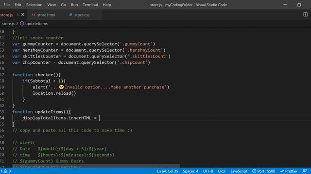Shopping Cart Project Last Tutorial || Javascript смотреть онлайн