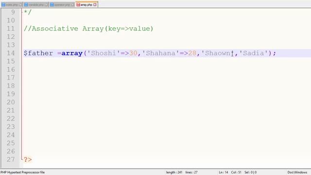 PHP Basic Tutorial Bangla Part 8(Associative Array) смотреть онлайн