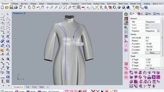 Рисование на Tspline поверхности 01 смотреть онлайн