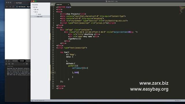 #7 how to use refs in vue with example | Vuejs Tutorial | Vuejs for beginners смотреть онлайн