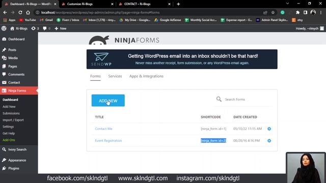 How to Create a Contact Form on WordPress | Complete Certified WordPress Course for FREE | Class#15 смотреть онлайн