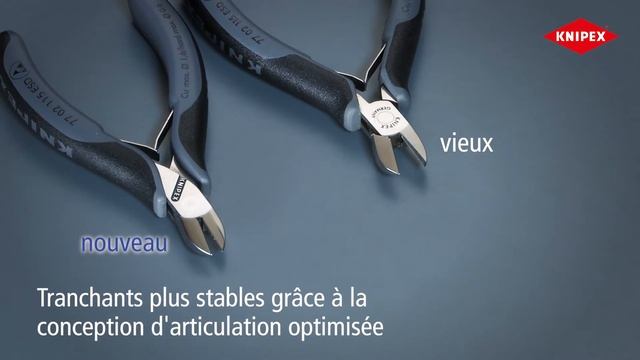 Plica-KNIPEX-7702115-FR Pince coupante de côté pour l’électronique смотреть онлайн