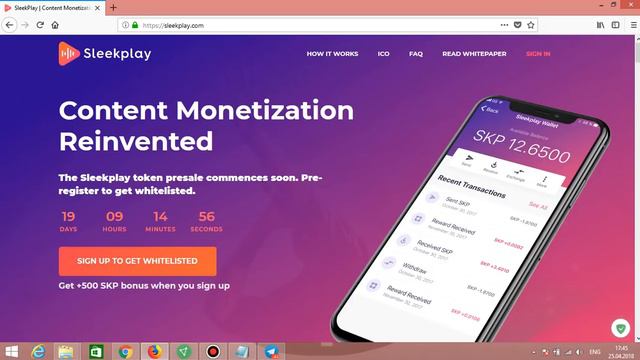 Обзор ICO проекта - Sleekplay.com