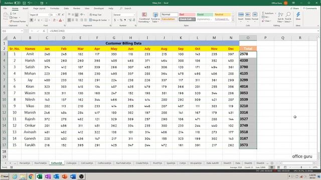 How To Do Quickly Column Sum in Excel - Excel Sum Formula in Hindi смотреть онлайн