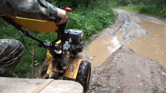 Прогулка на мотоблоке Целина по лесу и заливным лугам смотреть онлайн