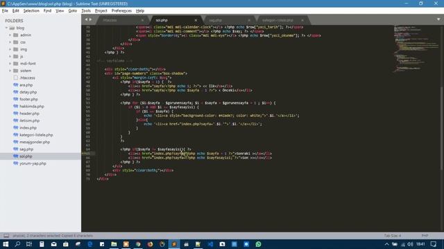 50 - Blog Scripti - Seo Link İşlemleri 4 (Anasayfa Sayfalama)