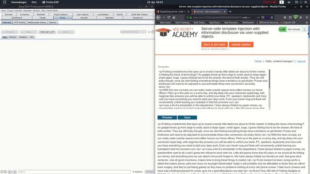 Server side template injection with information disclosure (Video solution) смотреть онлайн
