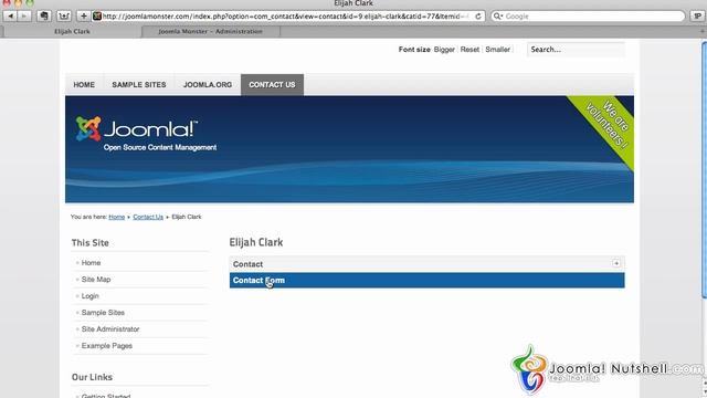 Create / Edit Contact Form - Joomla Nutshell 1.6 / 1.7 Tutorials Updated - 2.5 смотреть онлайн