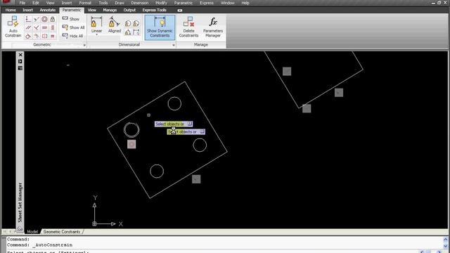 AutoCAD 2010 - Geometric Constraints - ASt смотреть онлайн