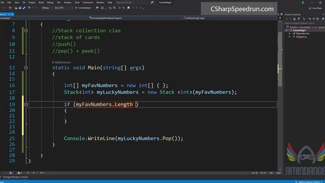 Generic Stack Collection Class смотреть онлайн