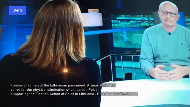 The Former Chairman Of The Lithuanian Parliament Arūnas Valinskas Called For The Elimination Poles!
