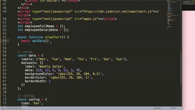 Chart js API For Beginners | Chart JS 3 Part 1 смотреть онлайн