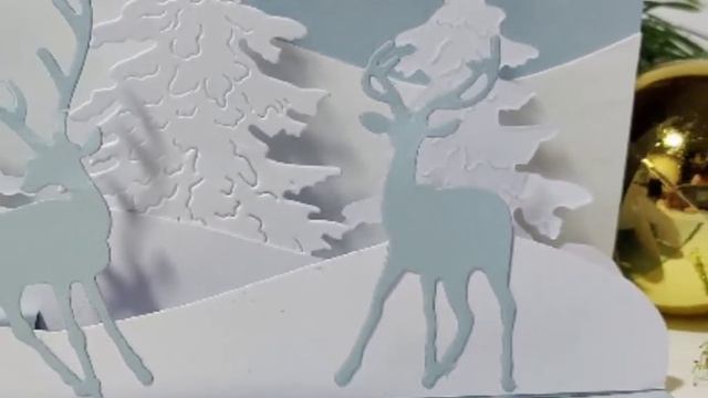 Новогодняя открытка ручной работы. смотреть онлайн