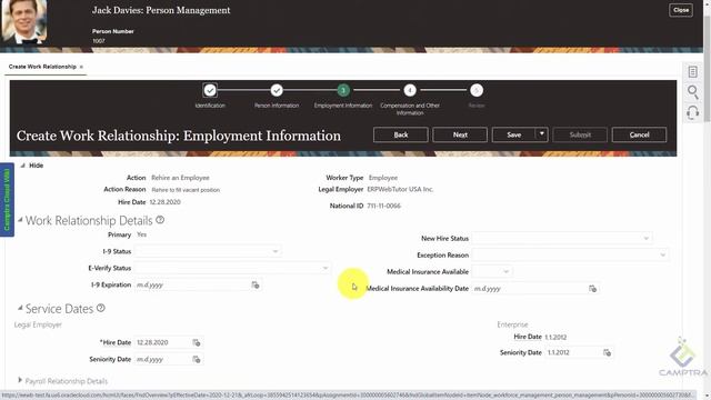 How to rehire an employee in Oracle HCM Cloud смотреть онлайн