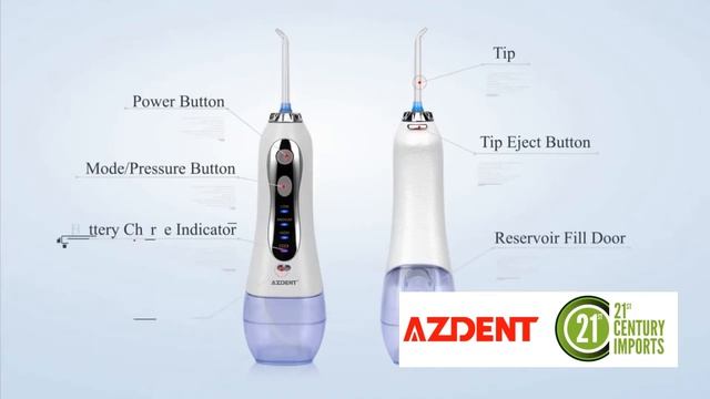AZDENT 3 Modos Irrigador Oral USB Recarregável Water Pik смотреть онлайн