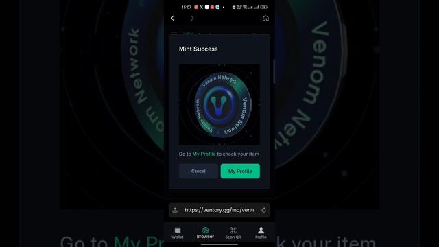 VENOM VENTORY TASK, VENOM NEW TASK VENTORY, HOW TO GET VENOM VENTORY NFT #venomtestnet #testnet смотреть онлайн