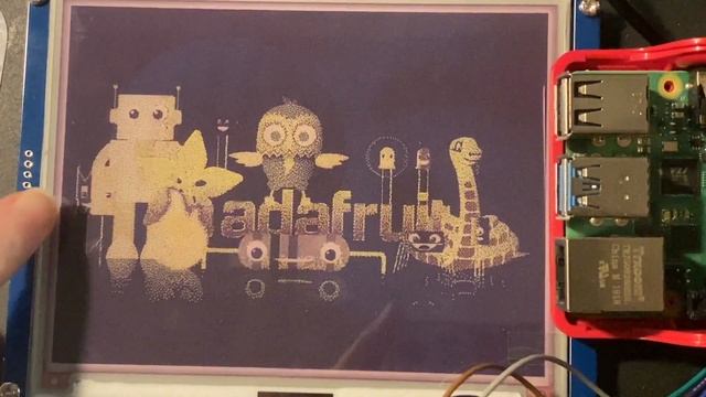 7 Color E-Ink Display demo with Raspberry Pi смотреть онлайн